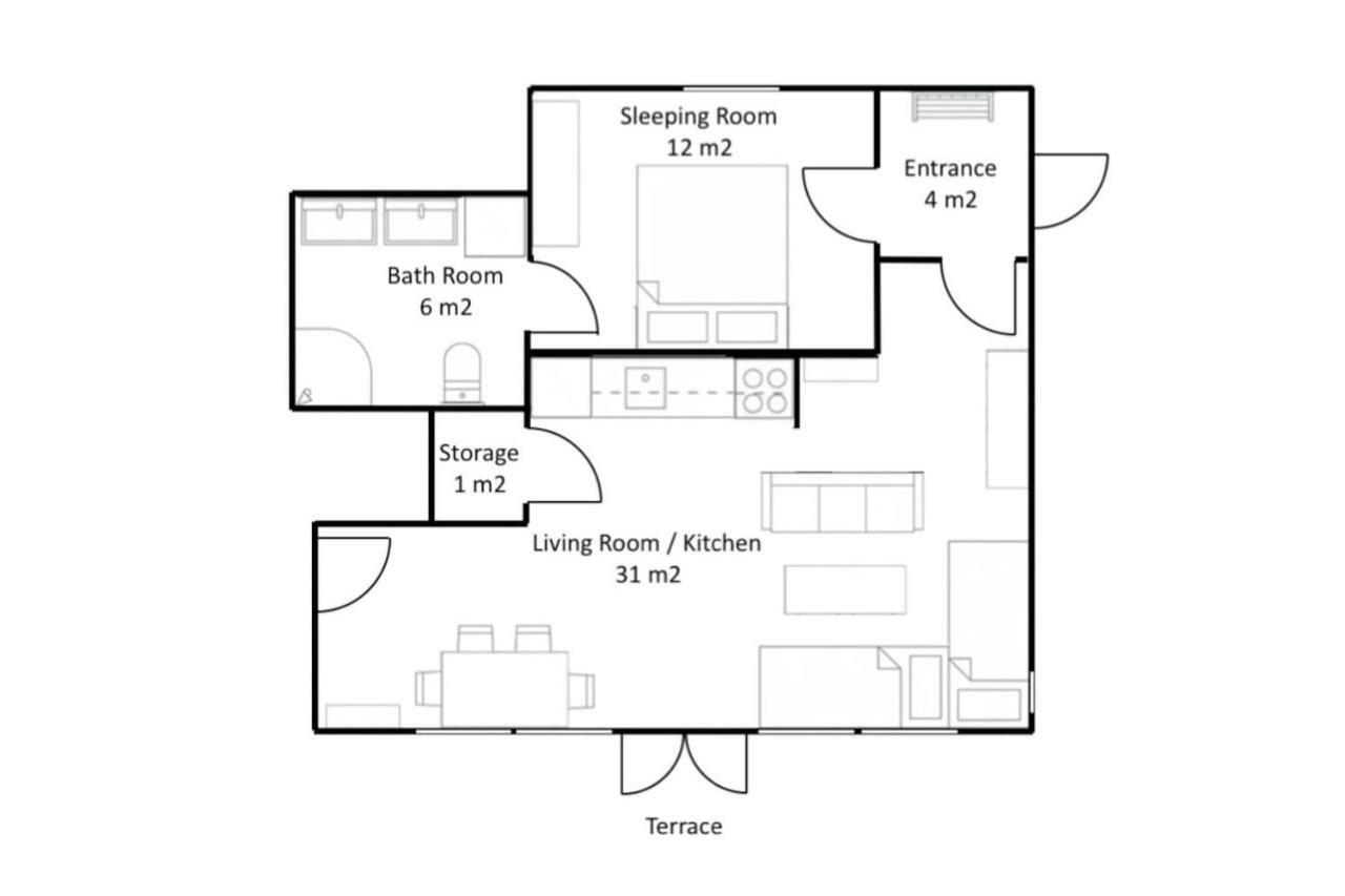 Apartment - Lille Galleri - Fyresdal Экстерьер фото